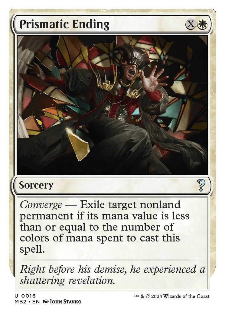 Image for Prismatic Ending (White Border) (16) [Mystery Booster 2] - Magic: The Gathering