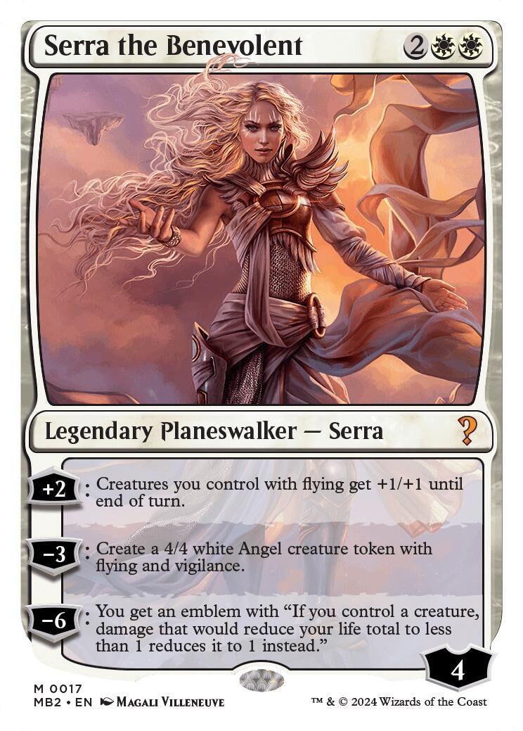 Image for Serra the Benevolent (White Border) (17) [Mystery Booster 2] - Magic: The Gathering