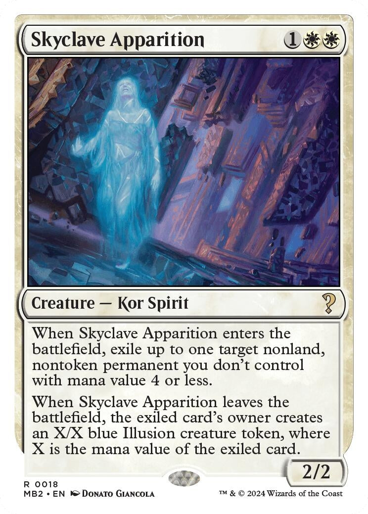 Image for Skyclave Apparition (White Border) (18) [Mystery Booster 2] - Magic: The Gathering