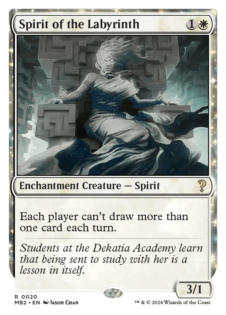 Image for Spirit of the Labyrinth (White Border) (20) [Mystery Booster 2] - Magic: The Gathering