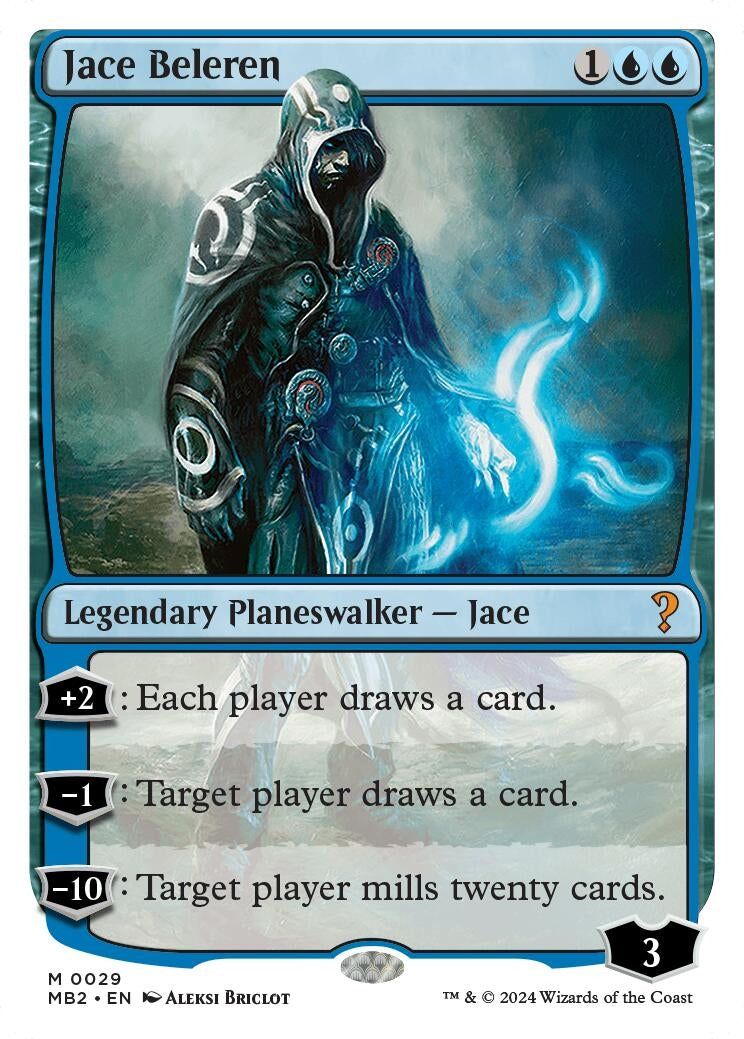Image for Jace Beleren (White Border) (29) [Mystery Booster 2] - Magic: The Gathering