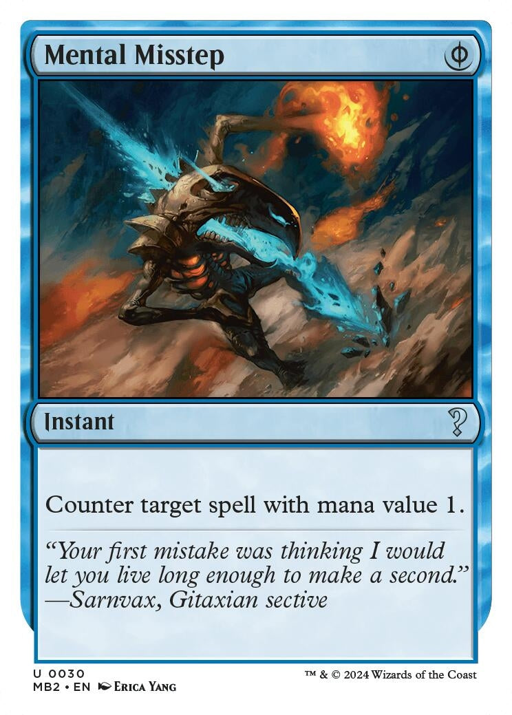 Image for Mental Misstep (White Border) (30) [Mystery Booster 2] - Magic: The Gathering