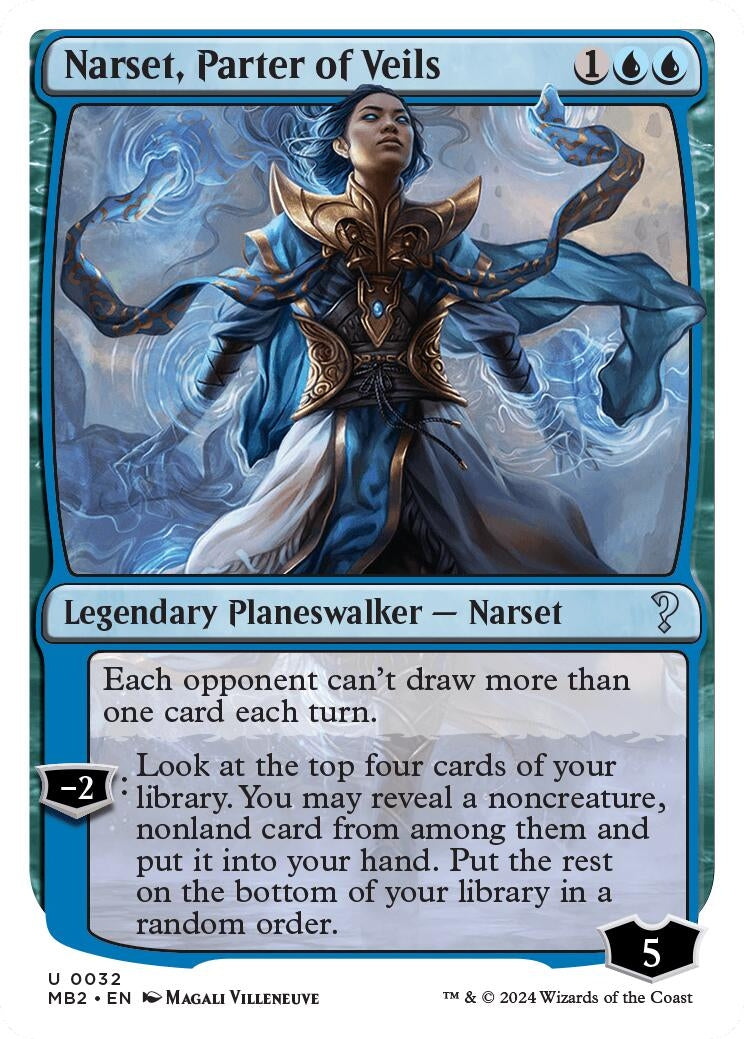 Image for Narset, Parter of Veils (White Border) (32) [Mystery Booster 2] - Magic: The Gathering