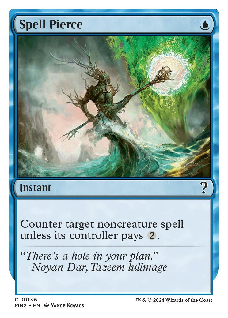 Image for Spell Pierce (White Border) (36) [Mystery Booster 2] - Magic: The Gathering
