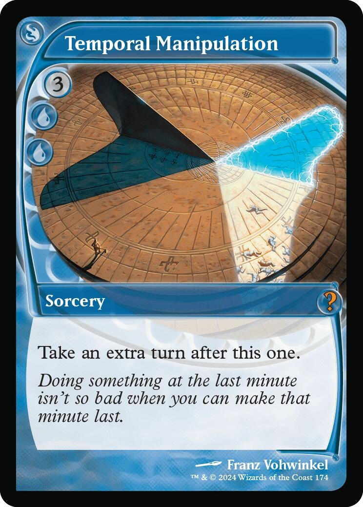 Image for Temporal Manipulation (Future Sight) (174) [Mystery Booster 2] - Magic: The Gathering