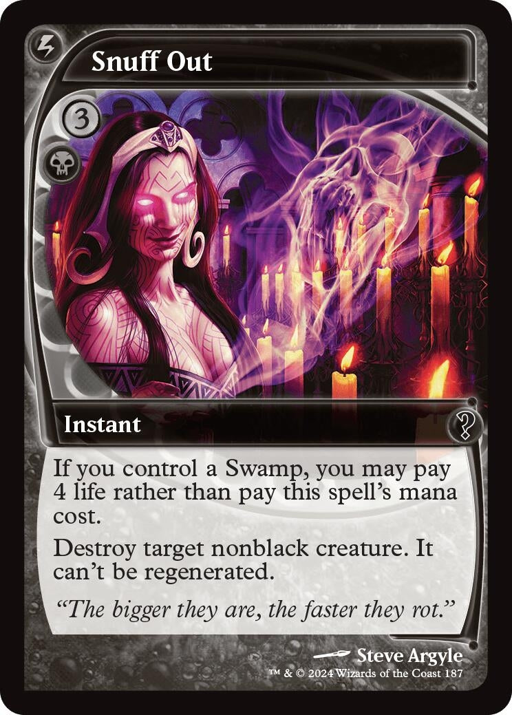 Image for Snuff Out (Future Sight) (187) [Mystery Booster 2] - Magic: The Gathering