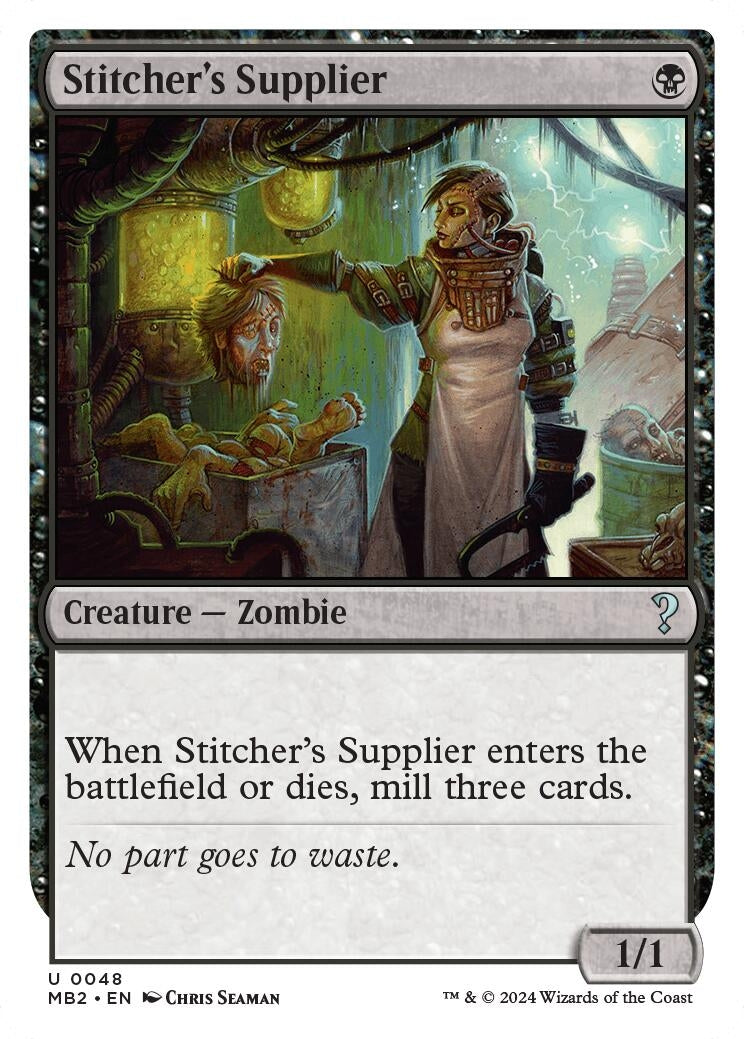 Image for Stitcher's Supplier (White Border) (48) [Mystery Booster 2] - Magic: The Gathering