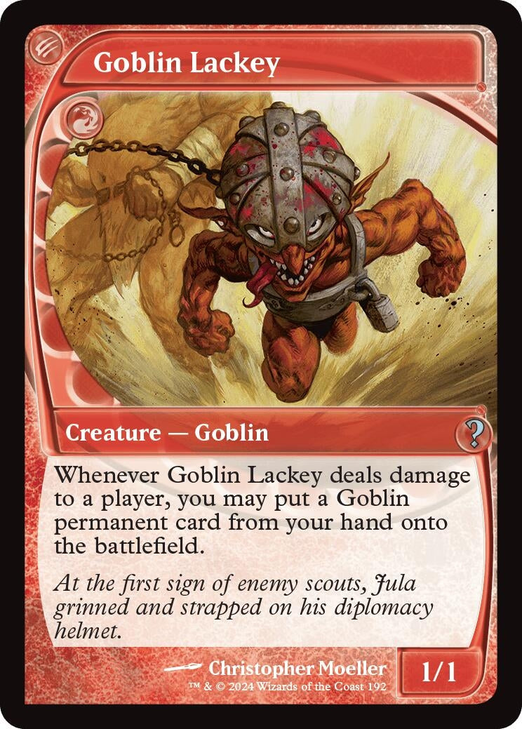 Image for Goblin Lackey (Future Sight) (192) [Mystery Booster 2] - Magic: The Gathering