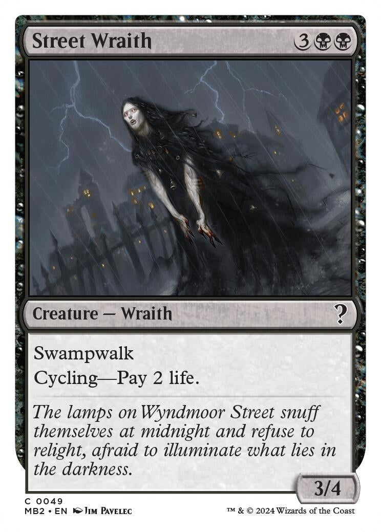 Image for Street Wraith (White Border) (49) [Mystery Booster 2] - Magic: The Gathering