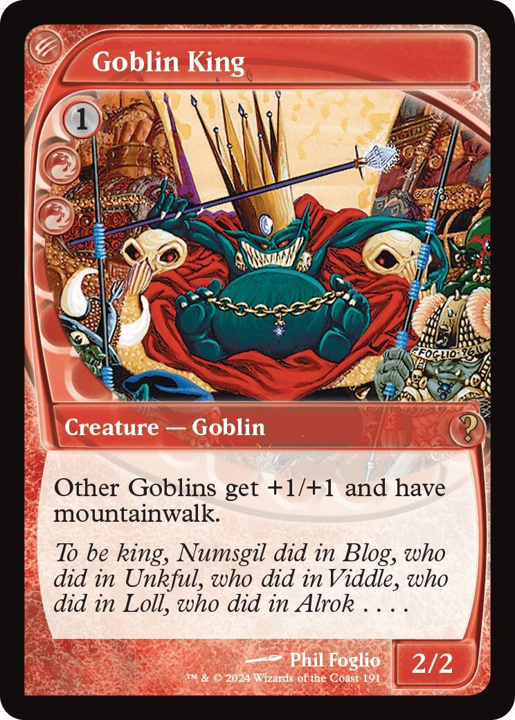 Image for Goblin King (Future Sight) (191) [Mystery Booster 2] - Magic: The Gathering