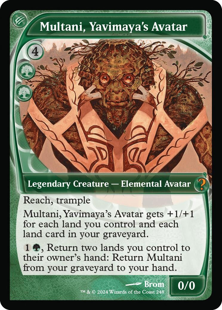 Image for Multani, Yavimaya's Avatar (Future Sight) (248) [Mystery Booster 2] - Magic: The Gathering