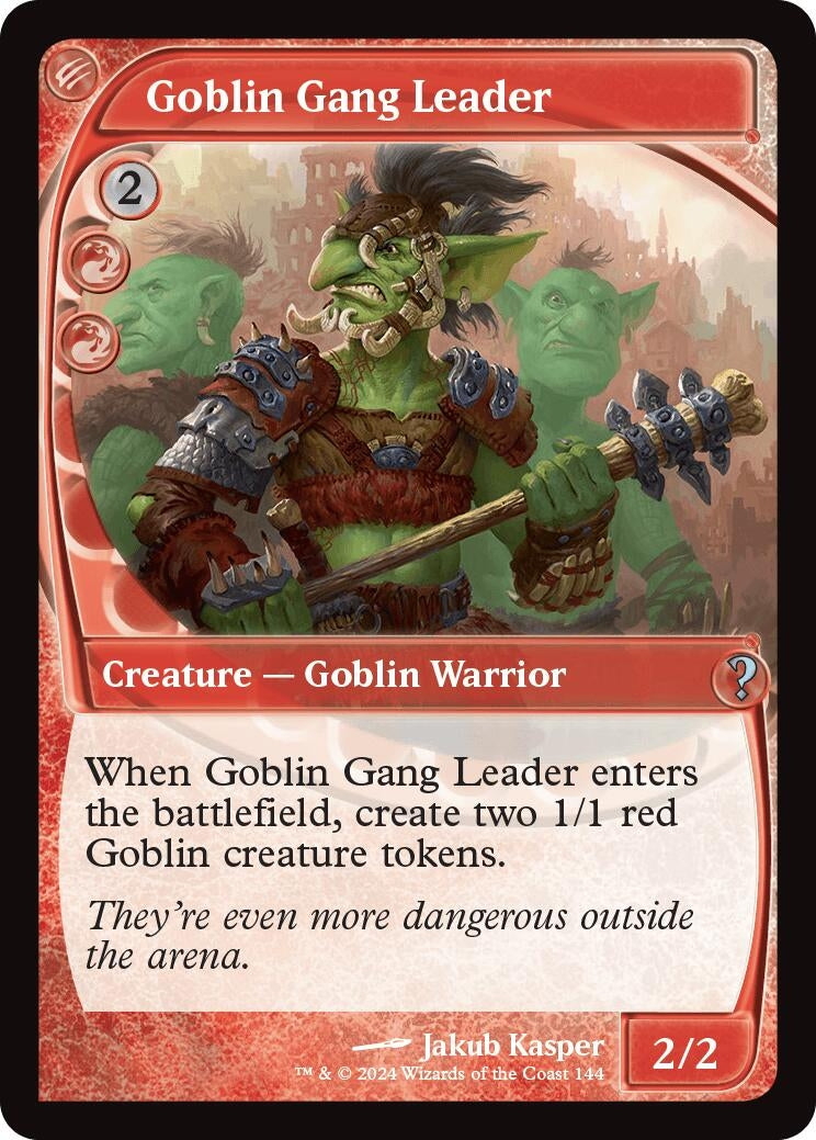 Image for Goblin Gang Leader (Future Sight) (144) [Mystery Booster 2] - Magic: The Gathering