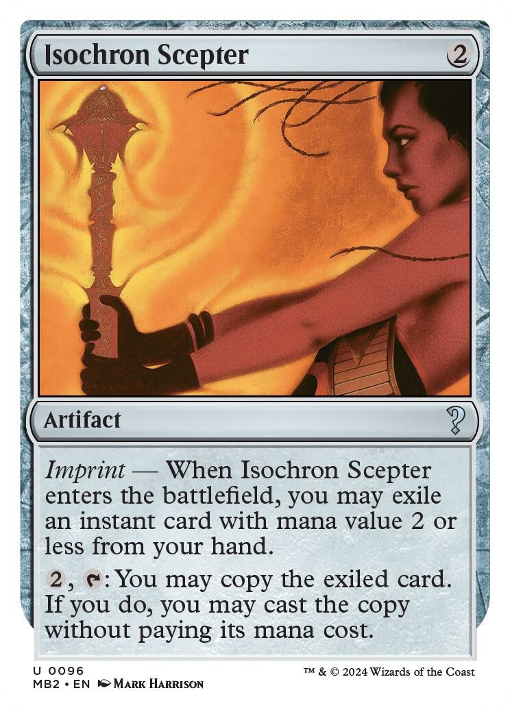 Image for Isochron Scepter (White Border) (96) [Mystery Booster 2] - Magic: The Gathering
