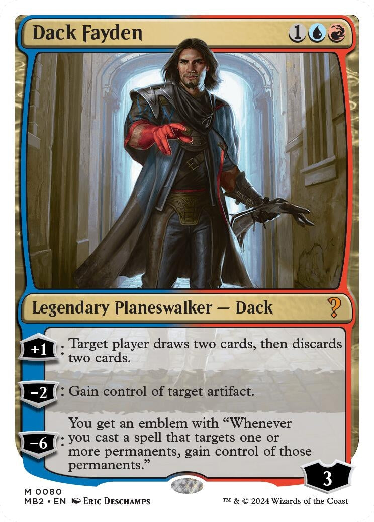 Image for Dack Fayden (White Border) (80) [Mystery Booster 2] - Magic: The Gathering