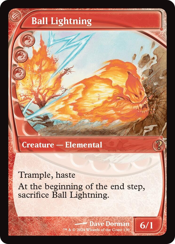 Image for Ball Lightning (Future Sight) (130) [Mystery Booster 2] - Magic: The Gathering