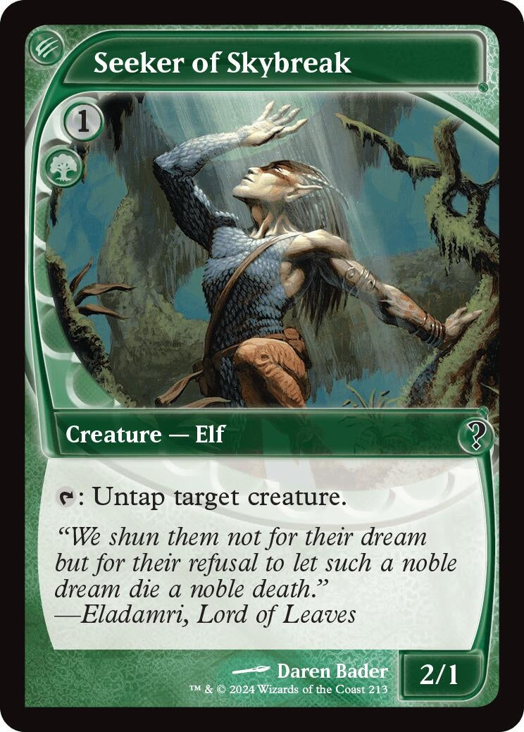 Image for Seeker of Skybreak (Future Sight) (213) [Mystery Booster 2] - Magic: The Gathering