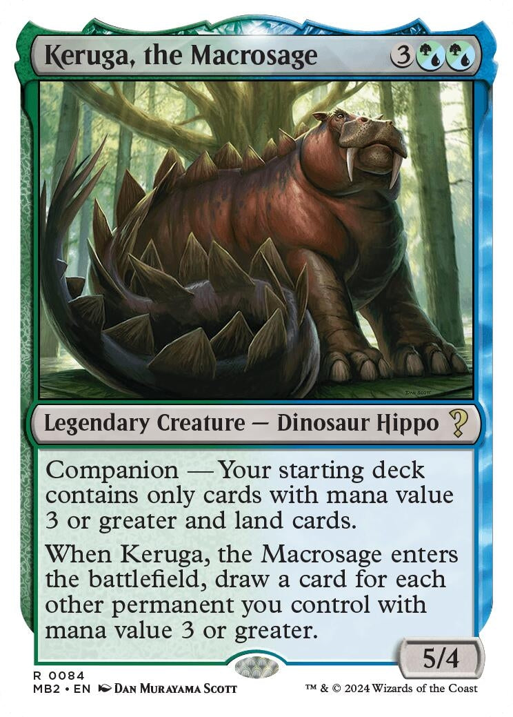 Image for Keruga, the Macrosage (White Border) (84) [Mystery Booster 2] - Magic: The Gathering
