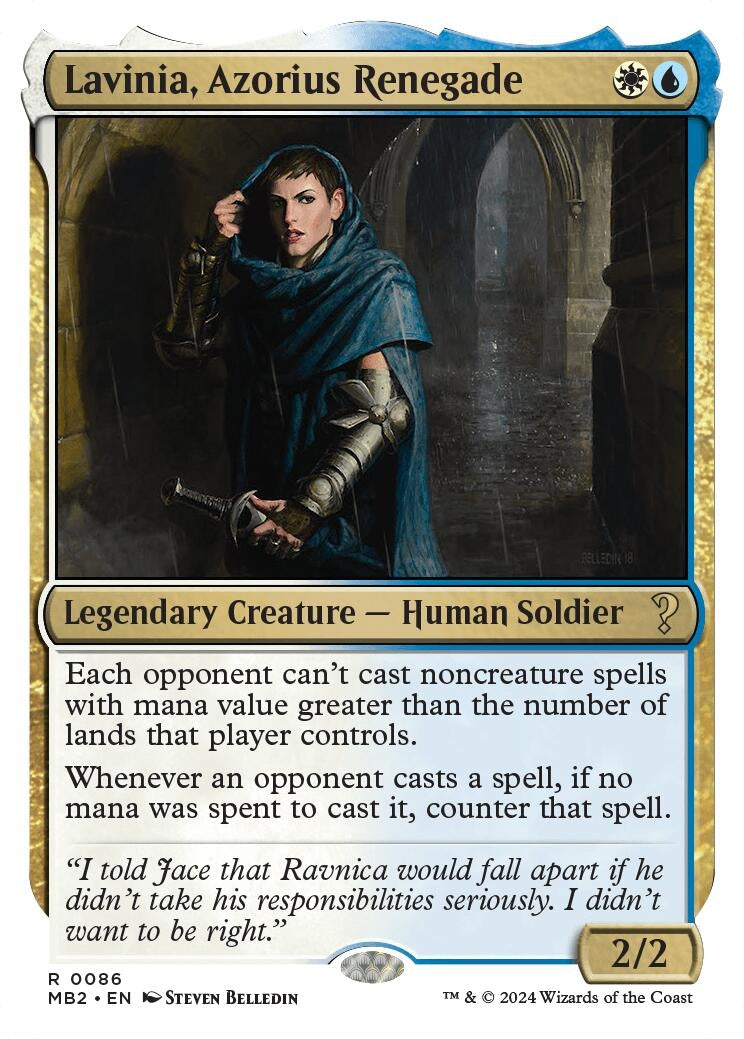 Image for Lavinia, Azorius Renegade (White Border) (86) [Mystery Booster 2] - Magic: The Gathering