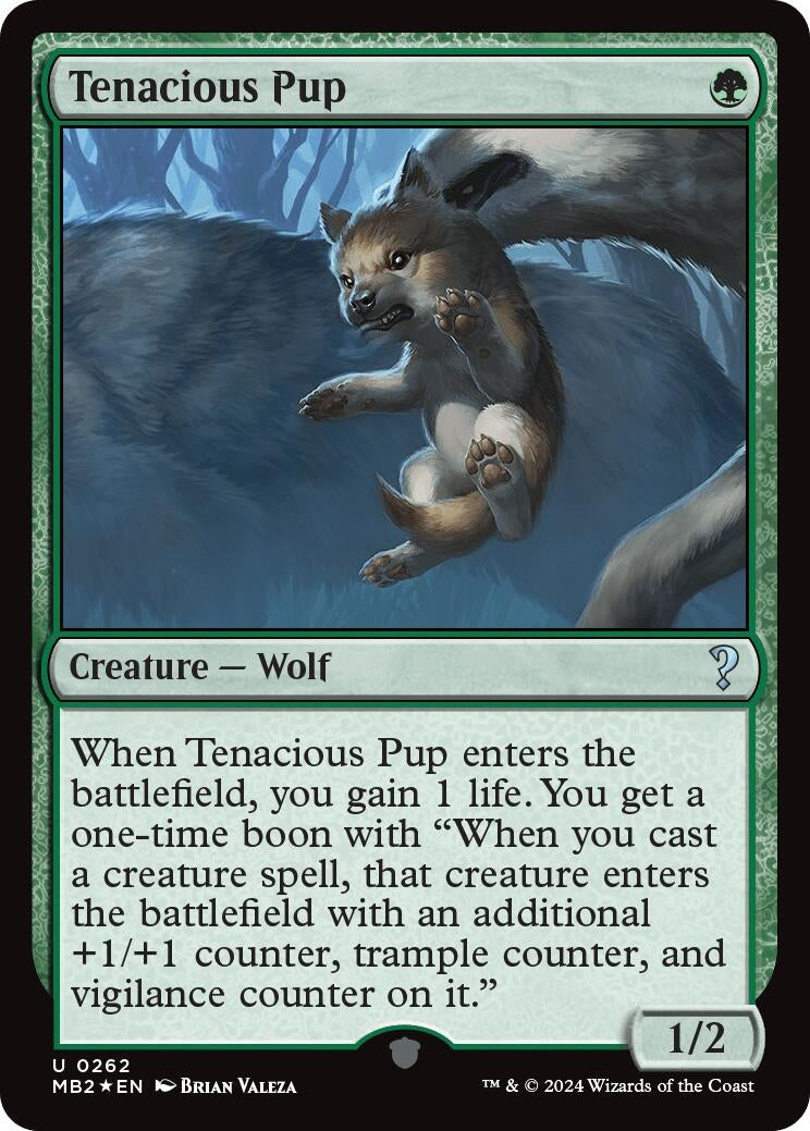 Image for Tenacious Pup (262) [Mystery Booster 2] - Magic: The Gathering