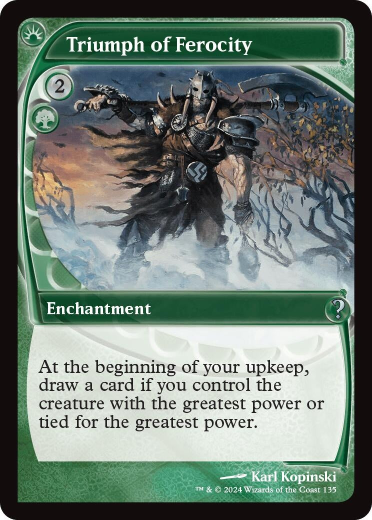 Image for Triumph of Ferocity (Future Sight) (135) [Mystery Booster 2] - Magic: The Gathering