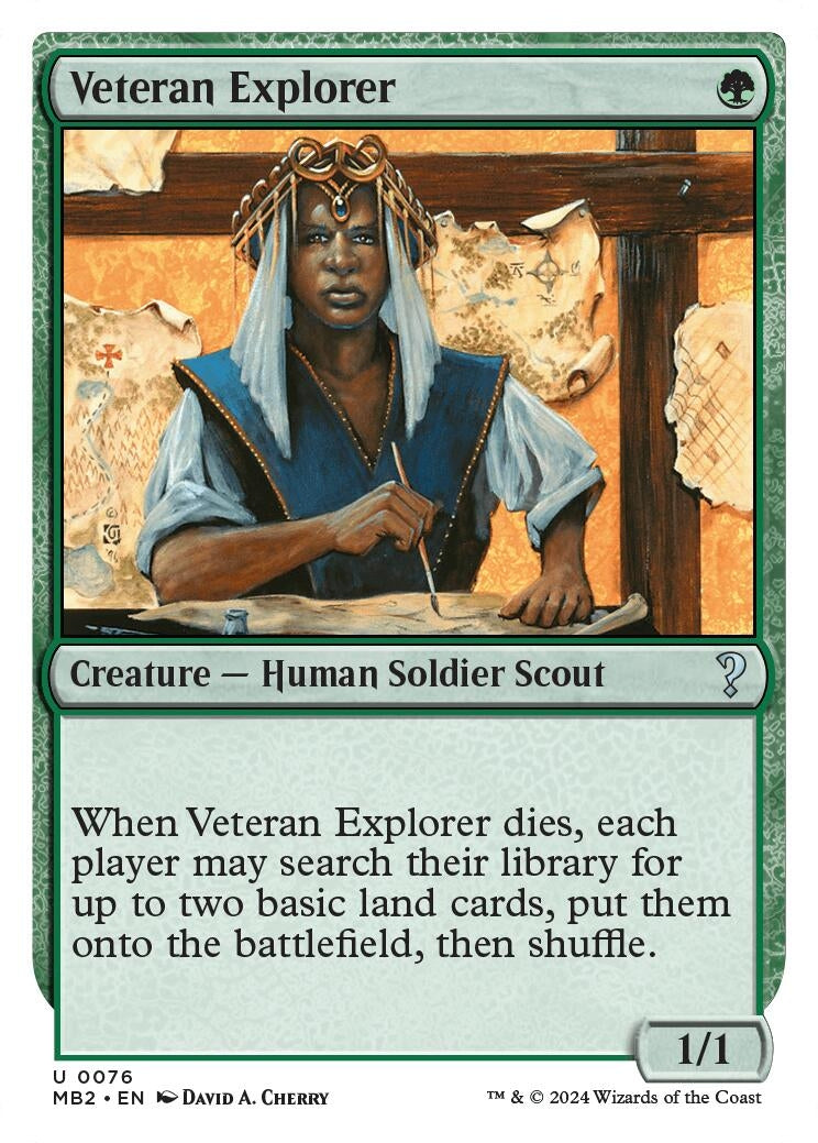 Image for Veteran Explorer (White Border) (76) [Mystery Booster 2] - Magic: The Gathering