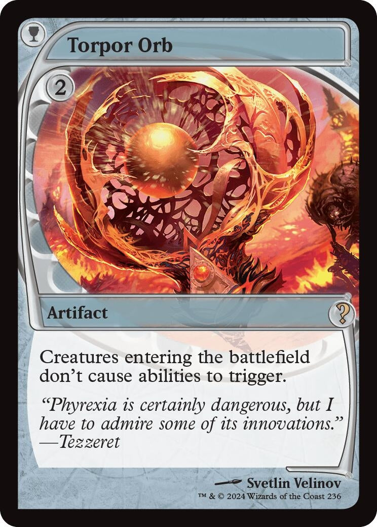 Image for Torpor Orb (Future Sight) (236) [Mystery Booster 2] - Magic: The Gathering