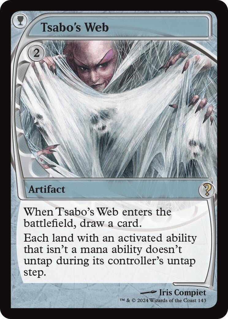 Image for Tsabo's Web (Future Sight) (143) [Mystery Booster 2] - Magic: The Gathering