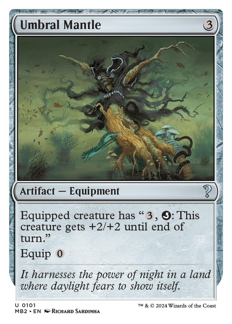 Image for Umbral Mantle (White Border) (101) [Mystery Booster 2] - Magic: The Gathering