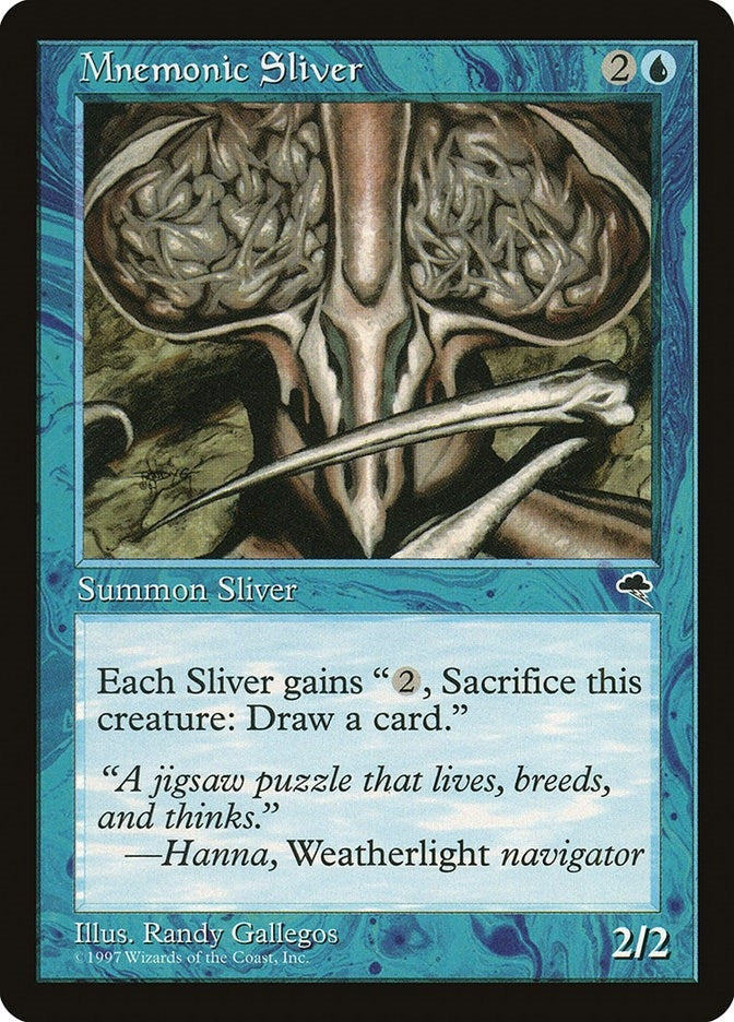 Image for Mnemonic Sliver (77) [Tempest] - Magic: The Gathering
