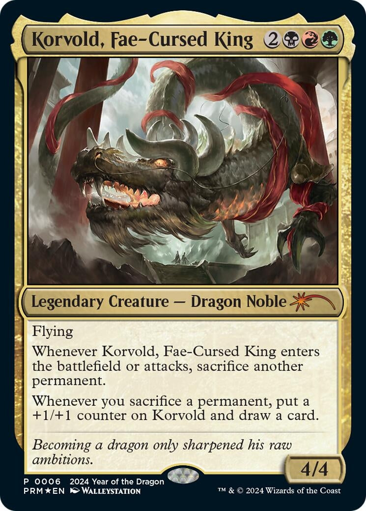 Image for Korvold, Fae-Cursed King (Year of the Dragon 2024) (6) [Standard Showdown Promos] - Magic: The Gathering
