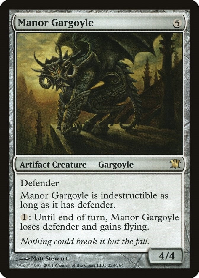 Image for Manor Gargoyle (228) [Innistrad] - Magic: The Gathering