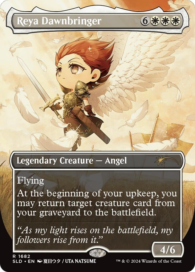 Image for Reya Dawnbringer (Rainbow Foil) (1682) [Secret Lair Drop Series] - Magic: The Gathering