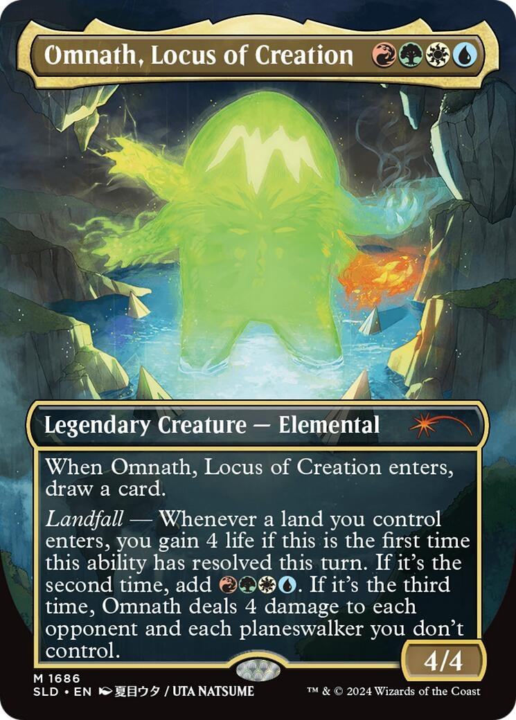 Image for Omnath, Locus of Creation (Rainbow Foil) (1686) [Secret Lair Drop Series] - Magic: The Gathering