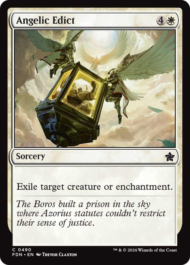 Image for Angelic Edict (490) [Foundations] - Magic: The Gathering