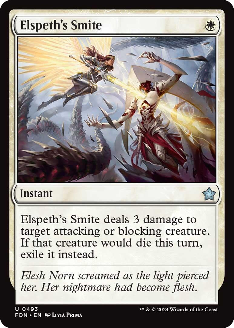 Image for Elspeth's Smite (493) [Foundations] - Magic: The Gathering