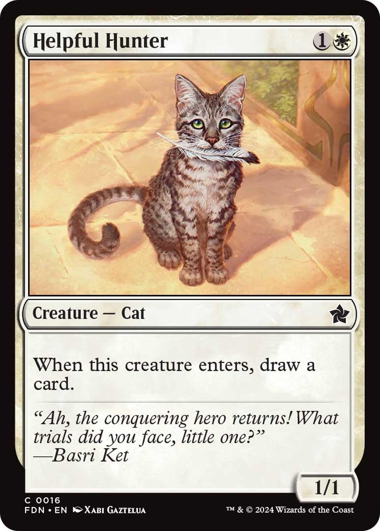 Image for Helpful Hunter (16) [Foundations] - Magic: The Gathering