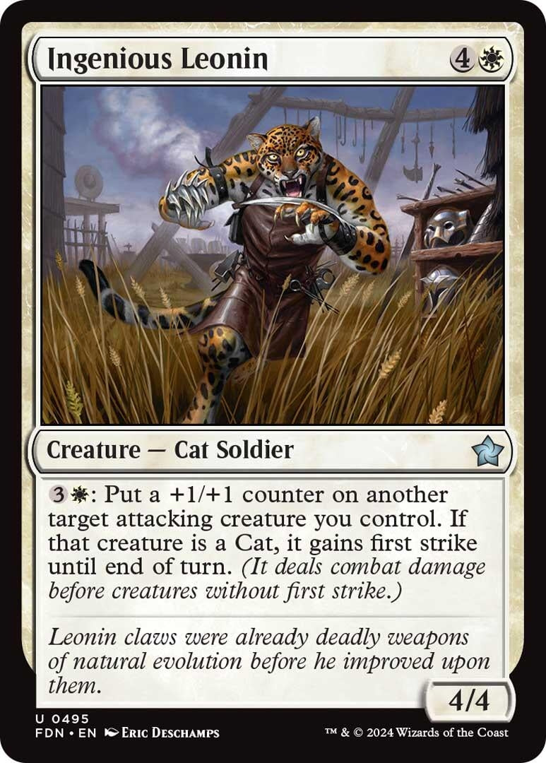 Image for Ingenious Leonin (495) [Foundations] - Magic: The Gathering