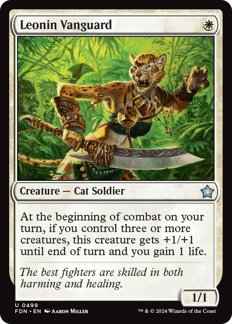 Image for Leonin Vanguard (499) [Foundations] - Magic: The Gathering