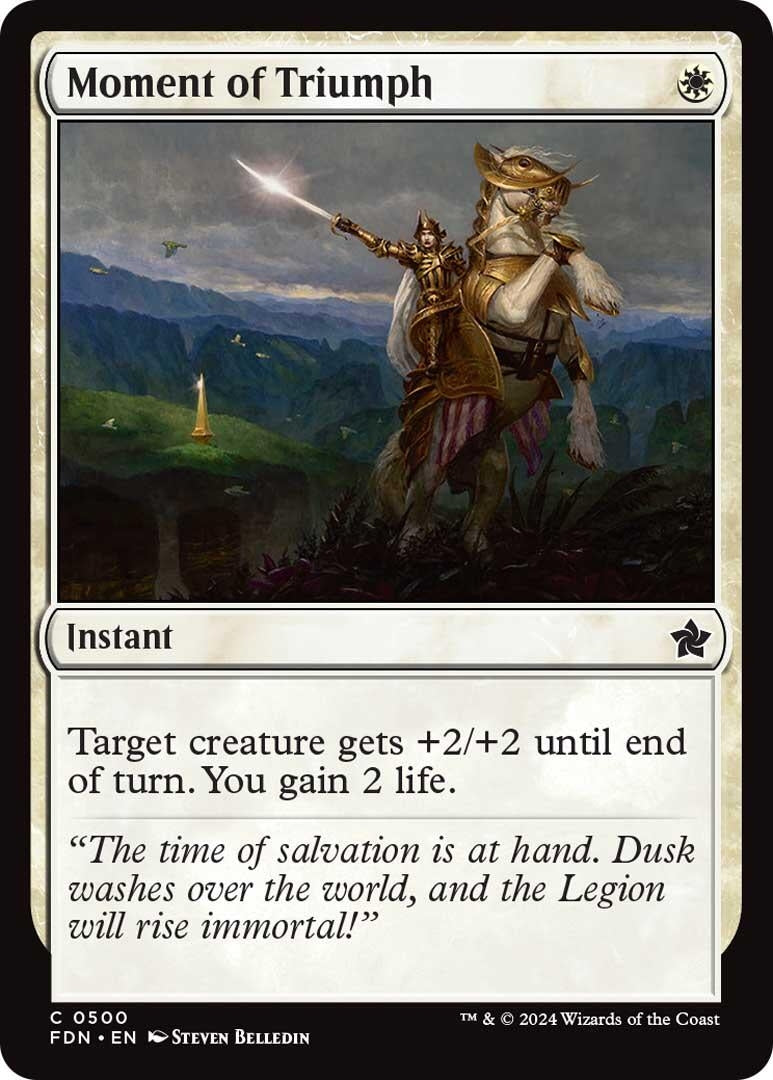 Image for Moment of Triumph (500) [Foundations] - Magic: The Gathering