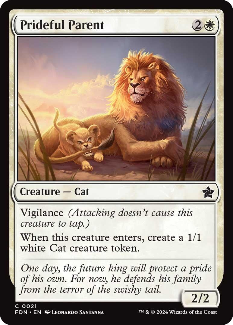Image for Prideful Parent (21) [Foundations] - Magic: The Gathering