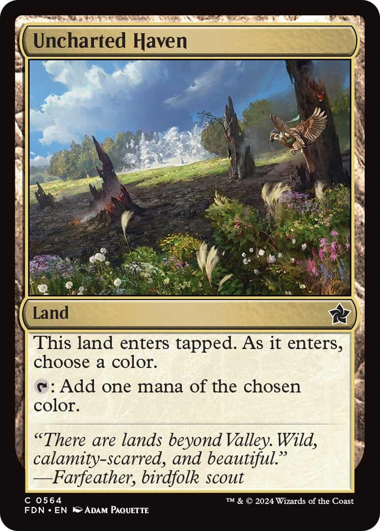 Image for Uncharted Haven (564) [Foundations] - Magic: The Gathering
