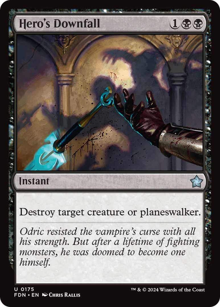 Image for Hero's Downfall (175) [Foundations] - Magic: The Gathering