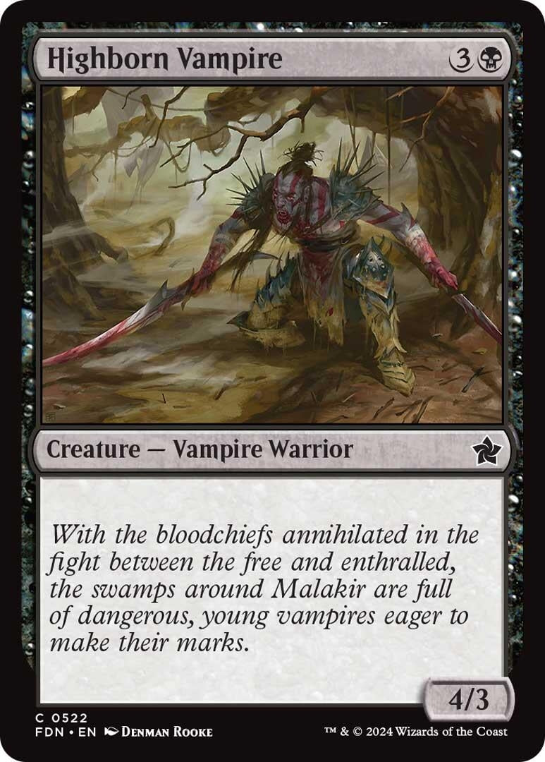 Image for Highborn Vampire (522) [Foundations] - Magic: The Gathering
