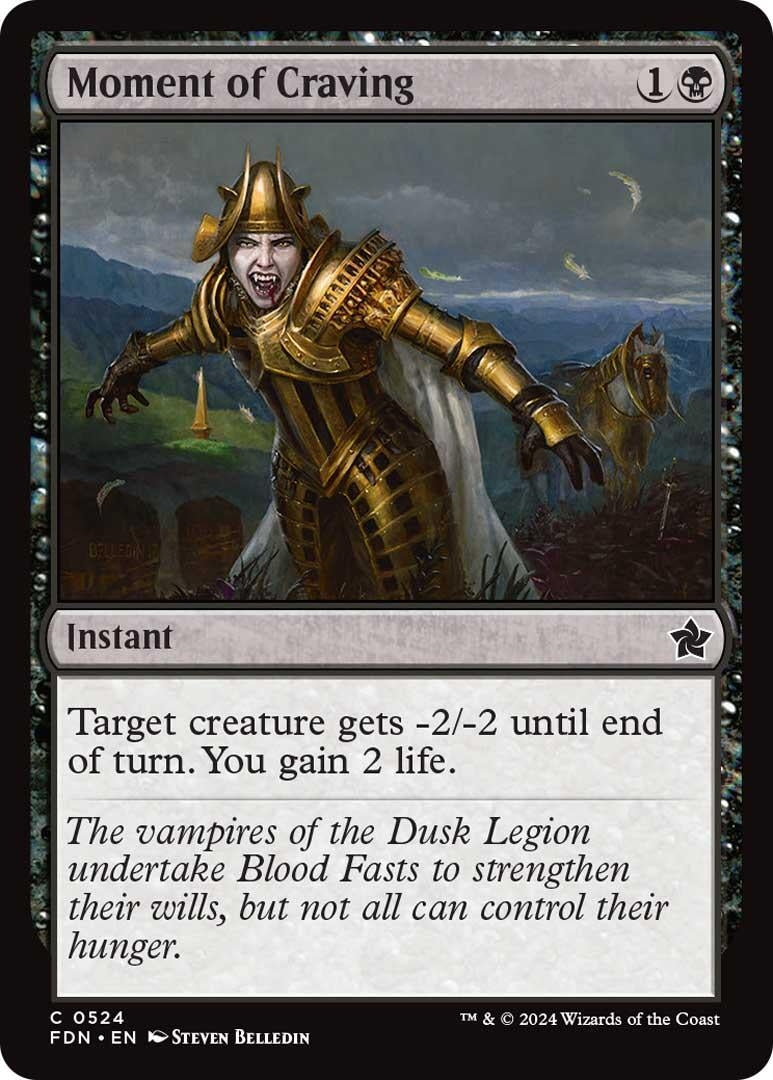 Image for Moment of Craving (524) [Foundations] - Magic: The Gathering