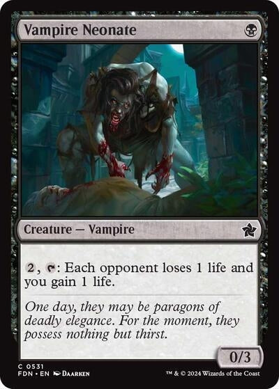 Image for Vampire Neonate (531) [Foundations] - Magic: The Gathering