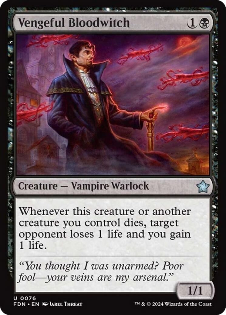 Image for Vengeful Bloodwitch (76) [Foundations] - Magic: The Gathering