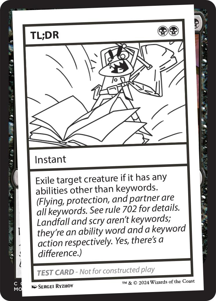 Image for TL;DR [Mystery Booster 2 Playtest Cards] - Magic: The Gathering