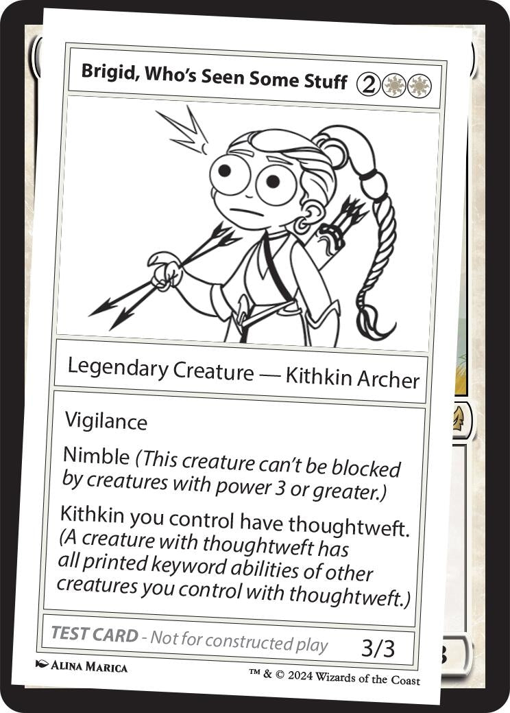 Image for Brigid, Who's Seen Some Stuff [Mystery Booster 2 Playtest Cards] - Magic: The Gathering