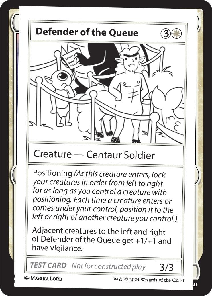 Image for Defender of the Queue [Mystery Booster 2 Playtest Cards] - Magic: The Gathering