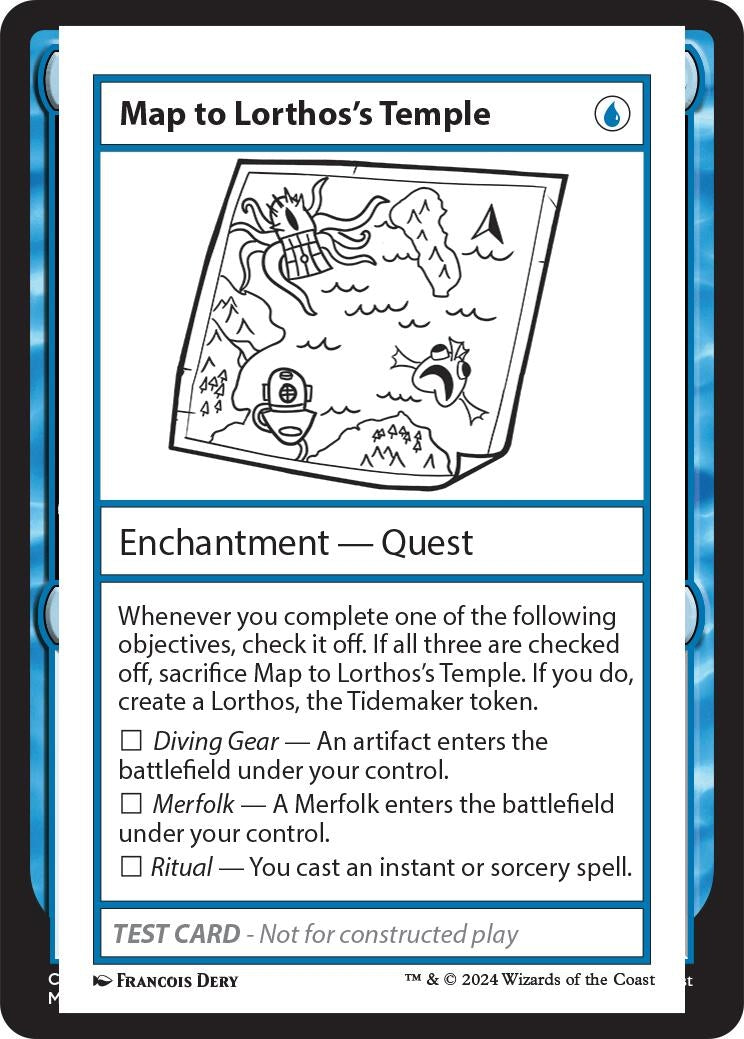 Image for Map to Lorthos's Temple [Mystery Booster 2 Playtest Cards] - Magic: The Gathering